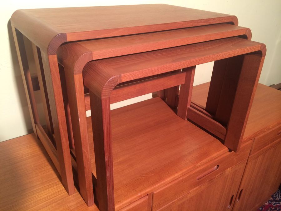 (3) Teak Nesting Tables [Photo 5]