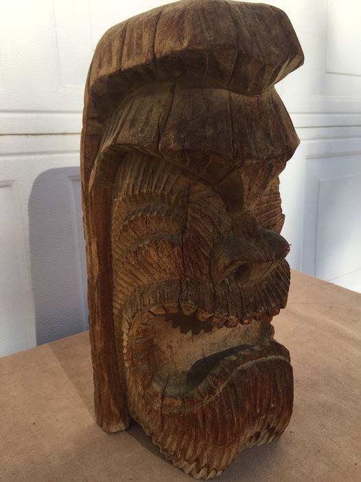 Mid Century Hawaiian Tiki Totum Statue Heavy [Photo 6]