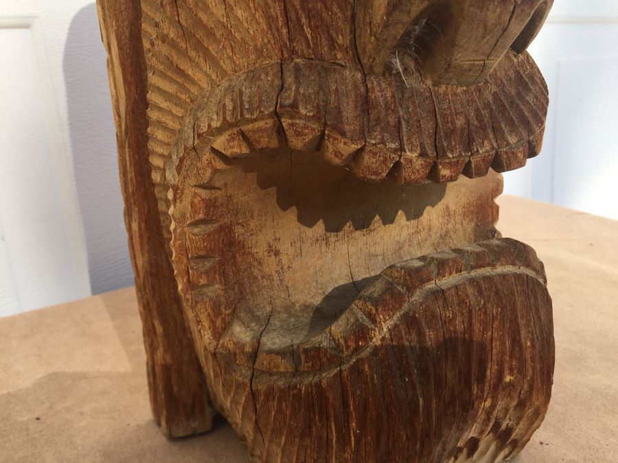 Mid Century Hawaiian Tiki Totum Statue Heavy [Photo 8]