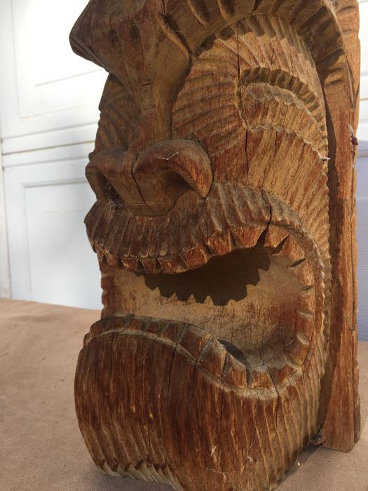 Mid Century Hawaiian Tiki Totum Statue Heavy [Photo 2]