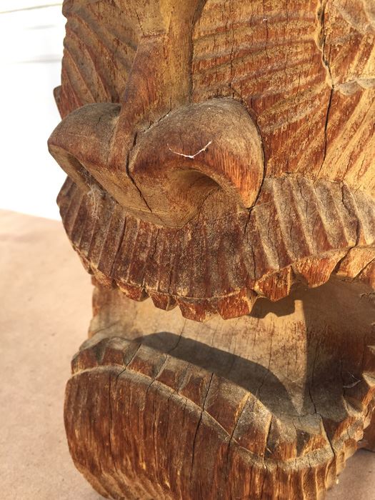 Mid Century Hawaiian Tiki Totum Statue Heavy [Photo 5]