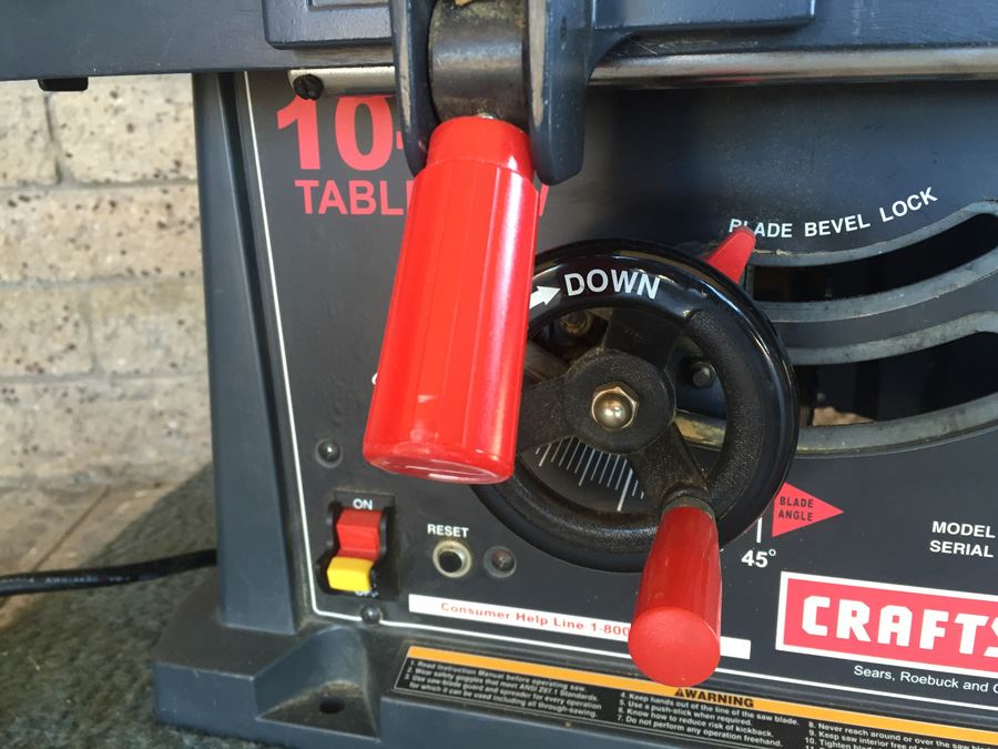 CRAFTSMAN Table Saw Model 137 218100 With Manual [Photo 6]