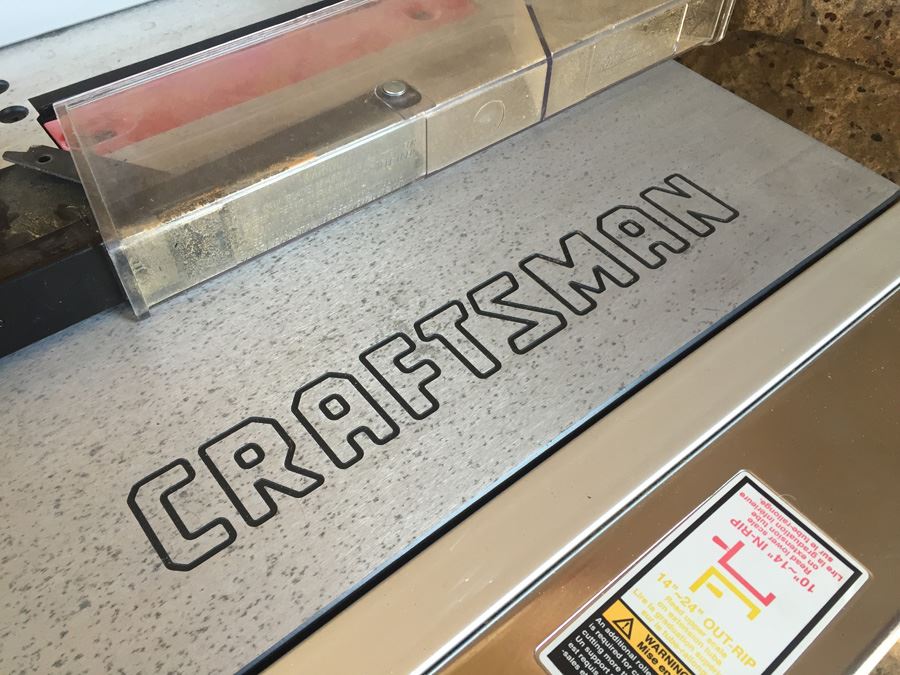 CRAFTSMAN Table Saw Model 137 218100 With Manual [Photo 7]