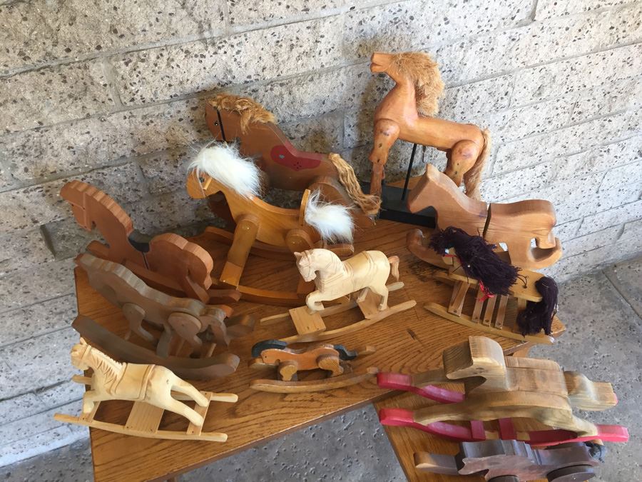 Huge Collection Of Miniature Wooden Rocking Horses [Photo 4]