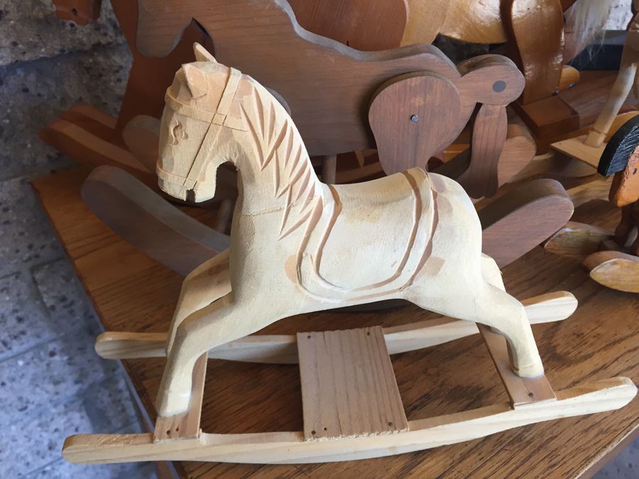Huge Collection Of Miniature Wooden Rocking Horses [Photo 3]