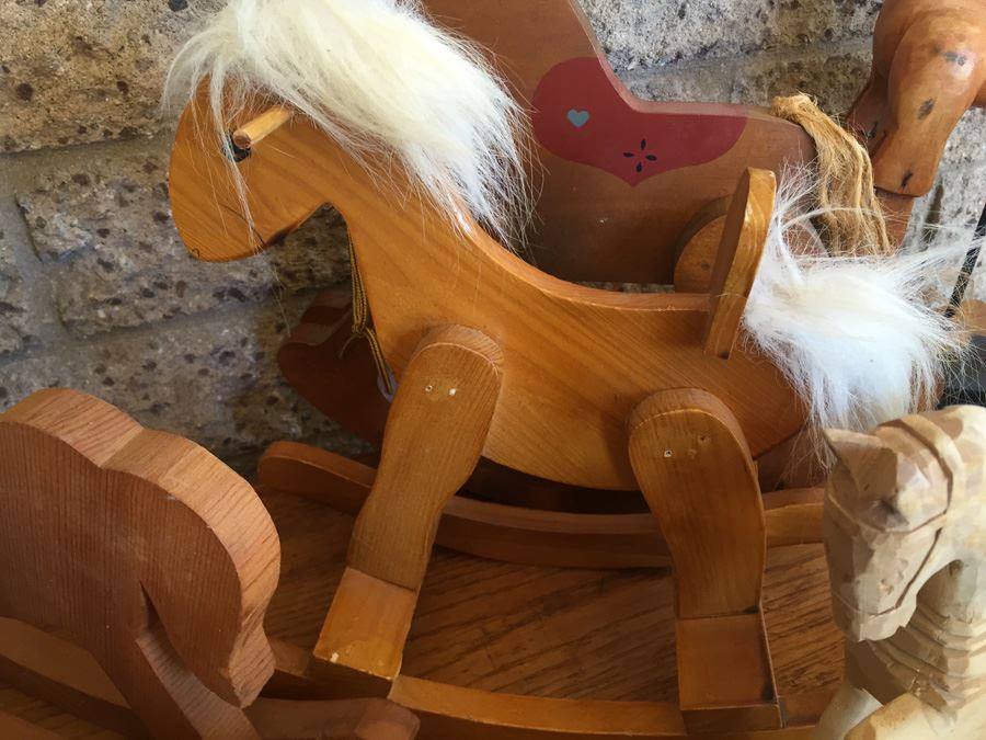 Huge Collection Of Miniature Wooden Rocking Horses [Photo 11]