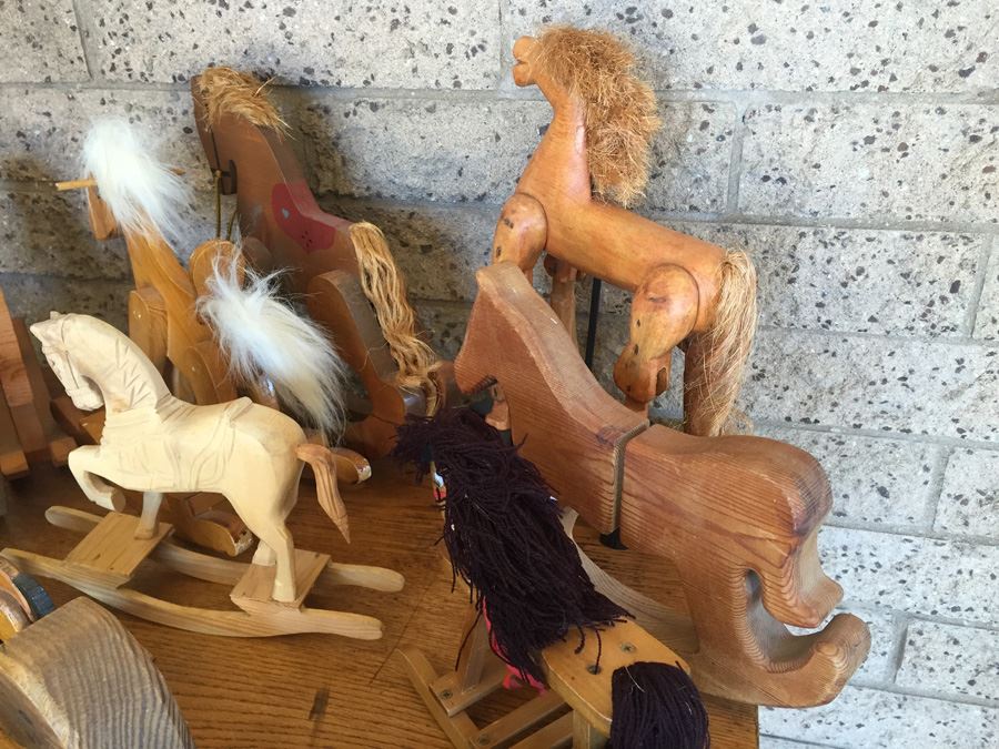 Huge Collection Of Miniature Wooden Rocking Horses [Photo 8]