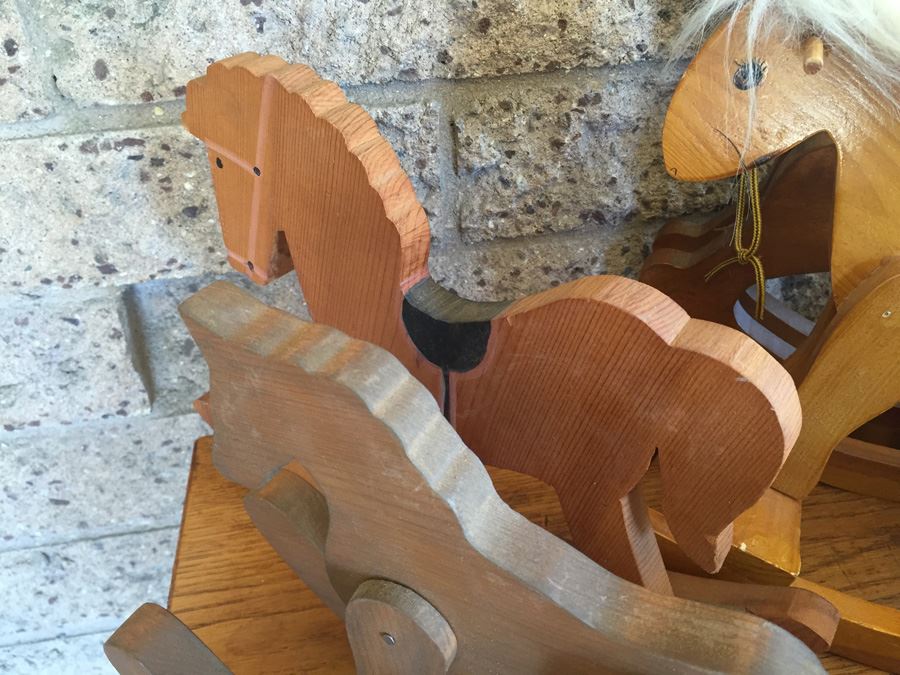 Huge Collection Of Miniature Wooden Rocking Horses [Photo 12]