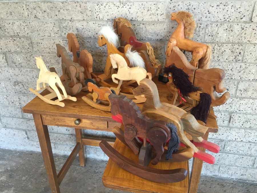Huge Collection Of Miniature Wooden Rocking Horses [Photo 15]