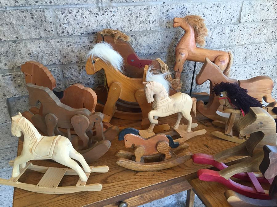 Huge Collection Of Miniature Wooden Rocking Horses [Photo 16]