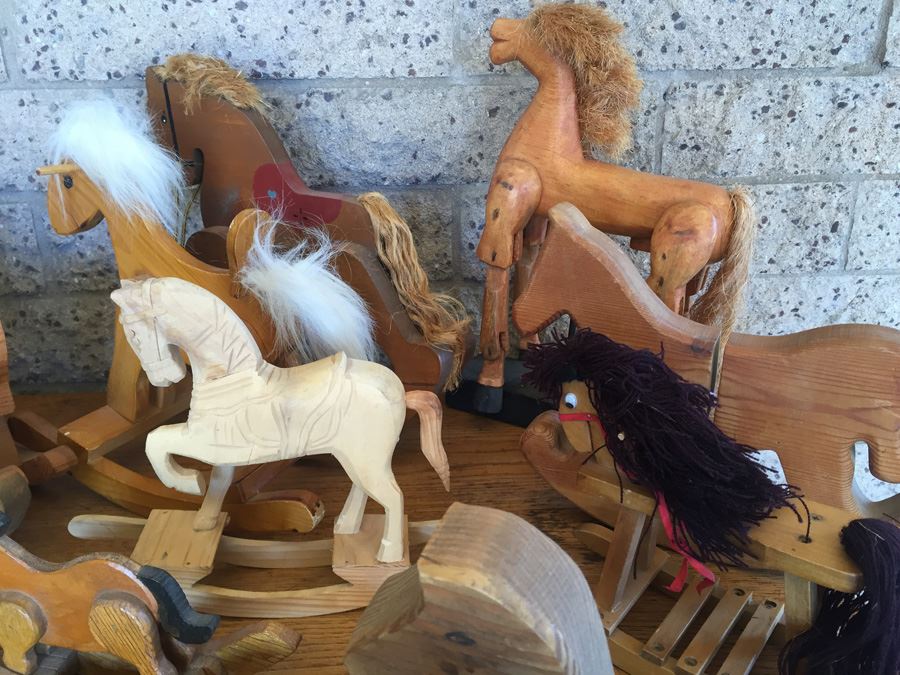 Huge Collection Of Miniature Wooden Rocking Horses [Photo 14]