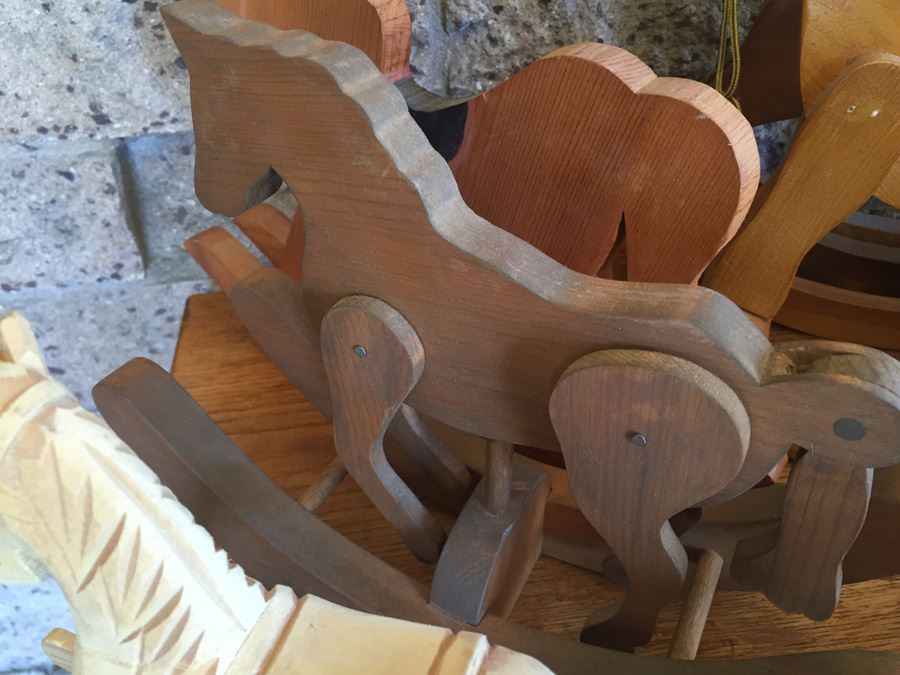 Huge Collection Of Miniature Wooden Rocking Horses [Photo 13]