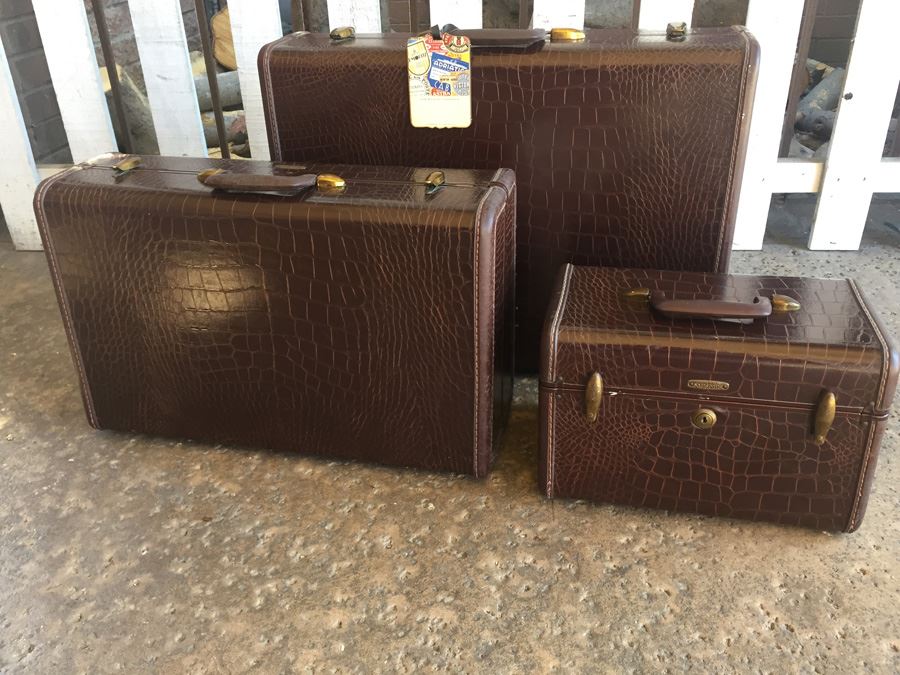 3 Piece Set Of Samsonite Shwayder Bros. Luggage Set In Excellent Condition [Photo 5]