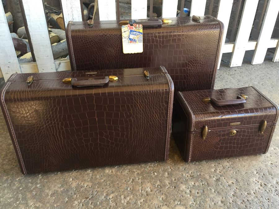 3 Piece Set Of Samsonite Shwayder Bros. Luggage Set In Excellent Condition