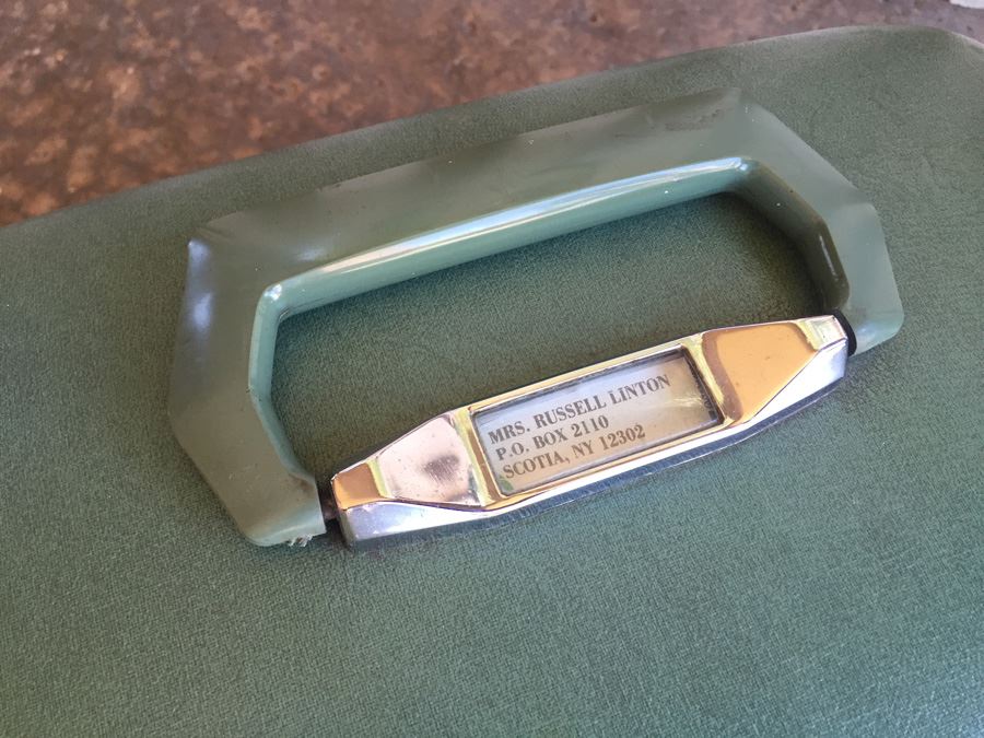 Pair Of Vintage Green Luggage Skyway And Samsonite [Photo 4]