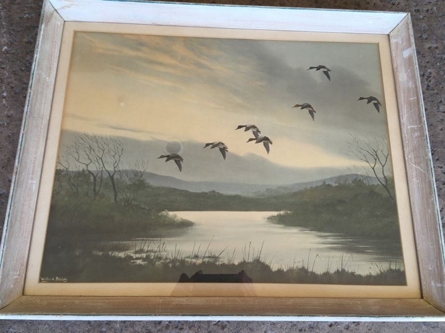 Nicely Framed Wilfrid Bailey Duck Pond Print [Photo 5]