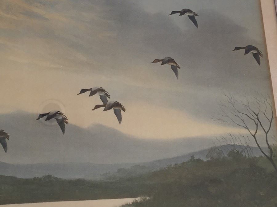 Nicely Framed Wilfrid Bailey Duck Pond Print [Photo 6]