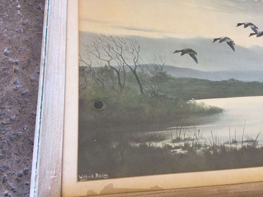 Nicely Framed Wilfrid Bailey Duck Pond Print [Photo 2]
