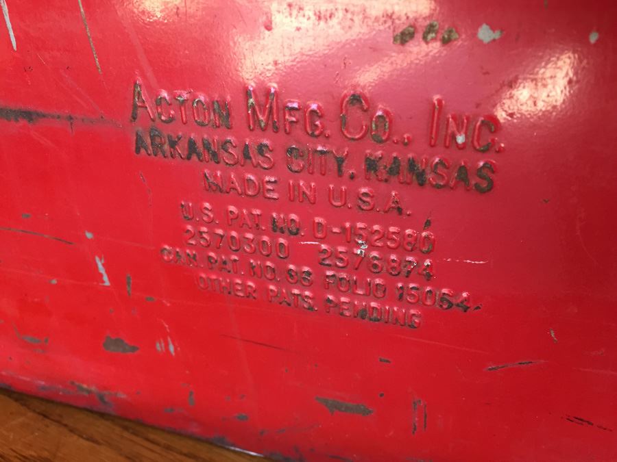 Vintage Original Coca-Cola Red Cooler With Bottle Opener Drink Coca-Cola In Bottles Acton Mfg Co., Inc. [Photo 5]