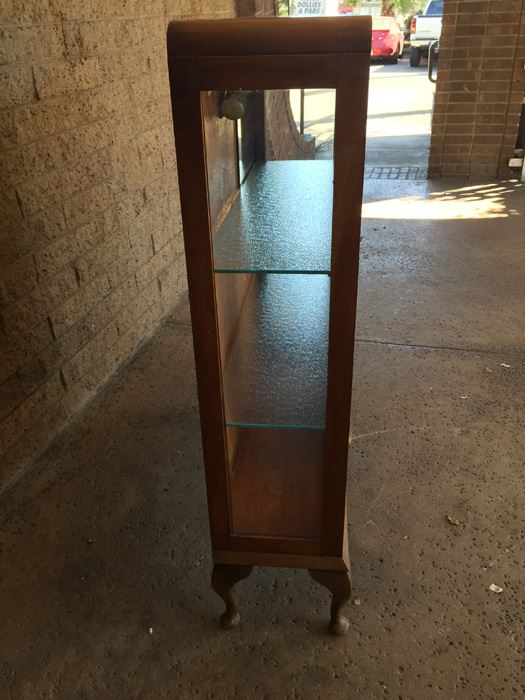 Vintage Curio Cabinet Or Bar With Mirror And Glass On Sides [Photo 13]