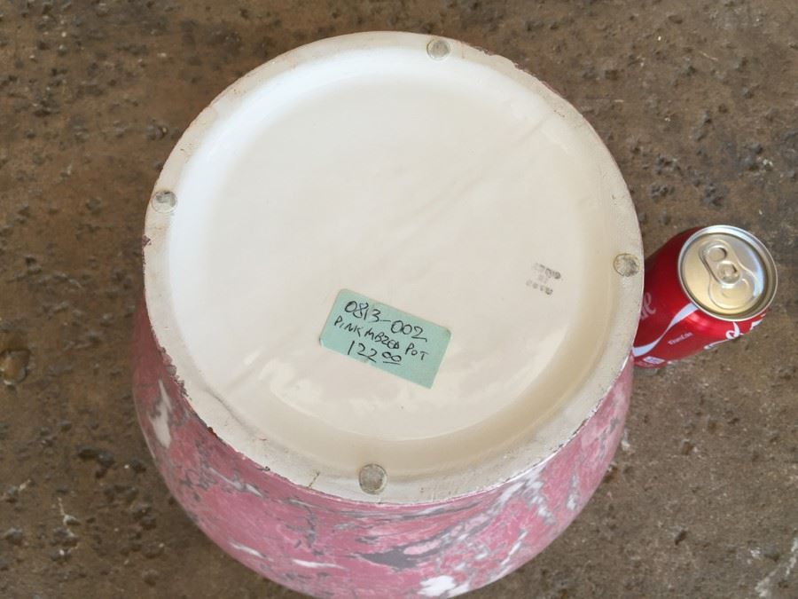 Pink Marbleized Pot With Gold Trim [Photo 11]