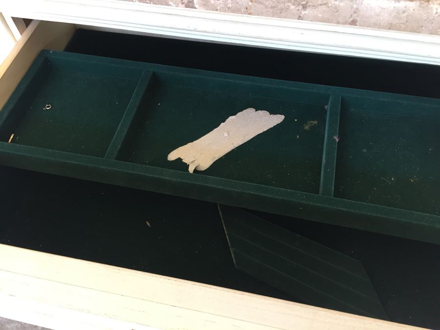 Thomasville Long Dresser And Small Dresser With Marble Tops And Large 3-Panel Hinged Mirror [Photo 13]