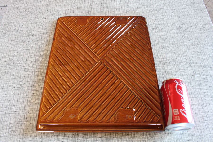 The Carmel Kiln Company Advertising Plaque Covered In Amber Glossy Glaze. [Photo 3]