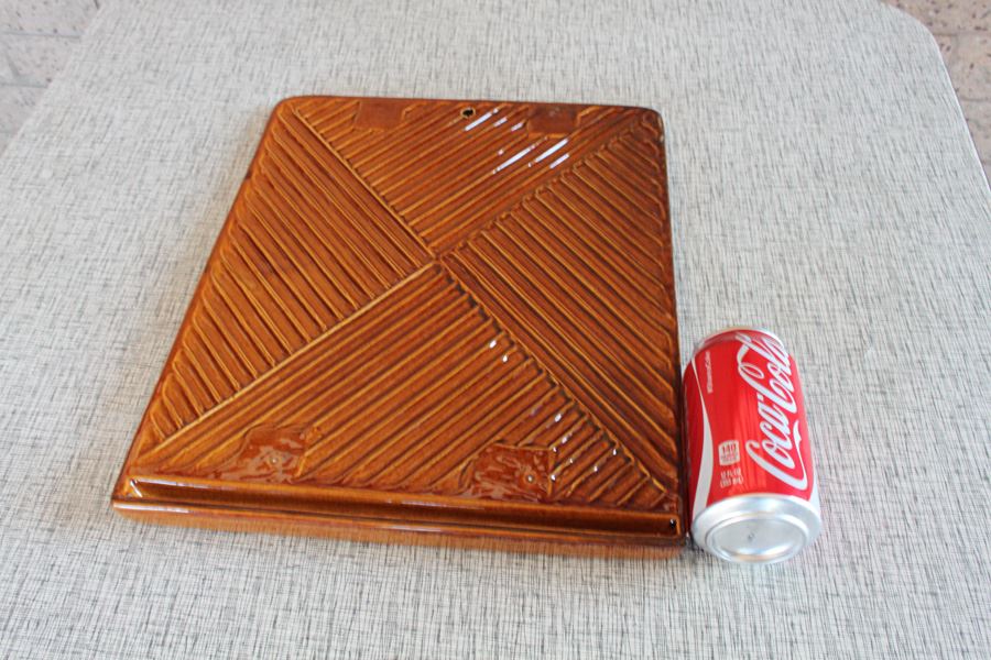 The Carmel Kiln Company Advertising Plaque Covered In Amber Glossy Glaze. [Photo 5]