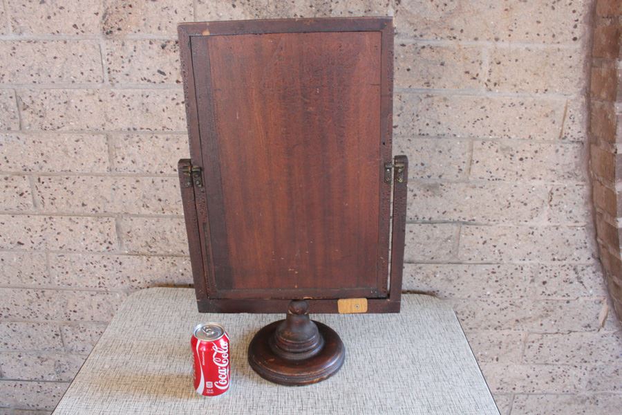 Vintage Wooden Mirror With Stand [Photo 2]