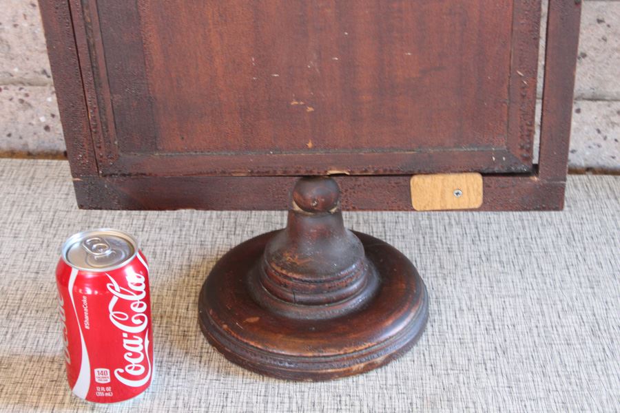 Vintage Wooden Mirror With Stand [Photo 6]