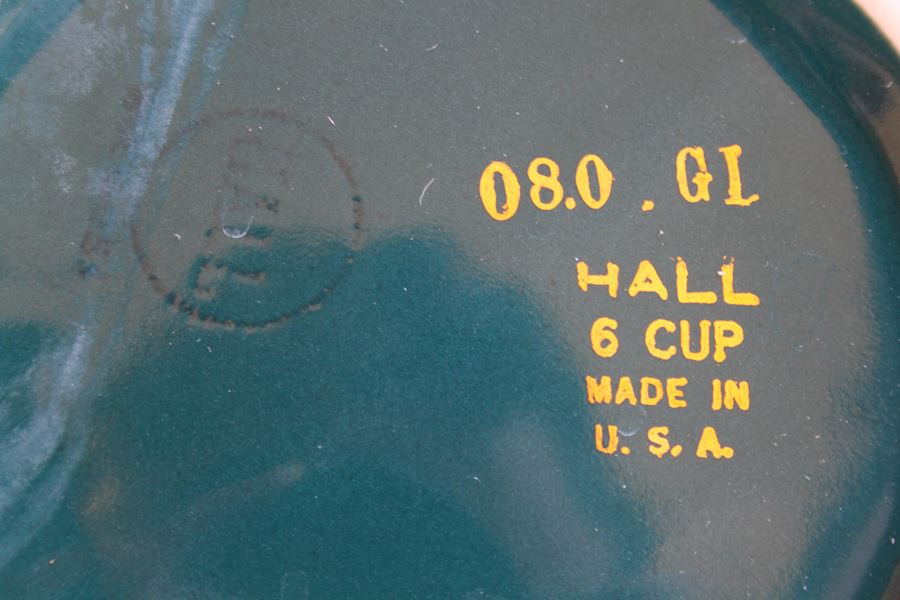 Pair Of Vintage Hand Painted Teapots Blue Pot Is HALL 6 Cup [Photo 15]