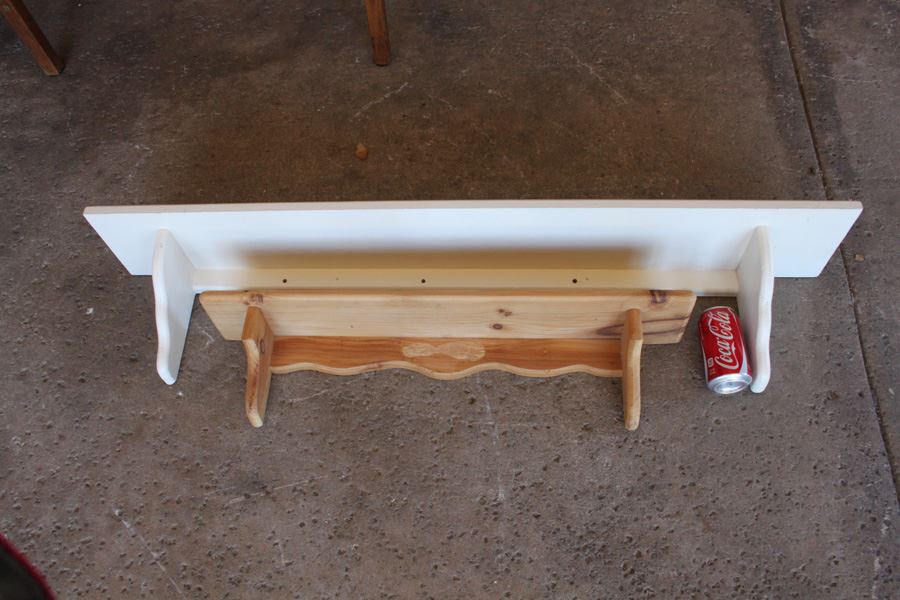 Pair Of Long Wooden Wall Shelves [Photo 1]
