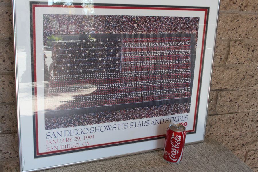 Framed Print San Diego Shows Its Stars And Stipes San Diego's FM B100 1991 [Photo 5]