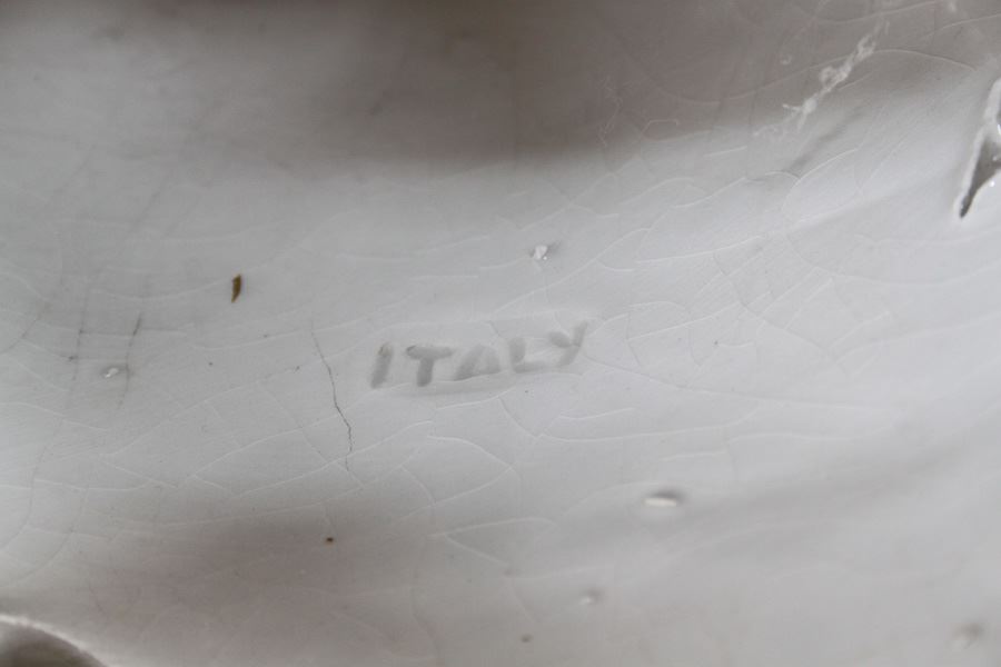 Large White Italian Statue Of Boy With Grapes [Photo 6]