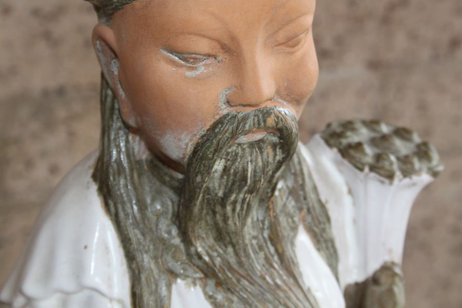 Large Italian Statue Of Chinese Elder [Photo 2]