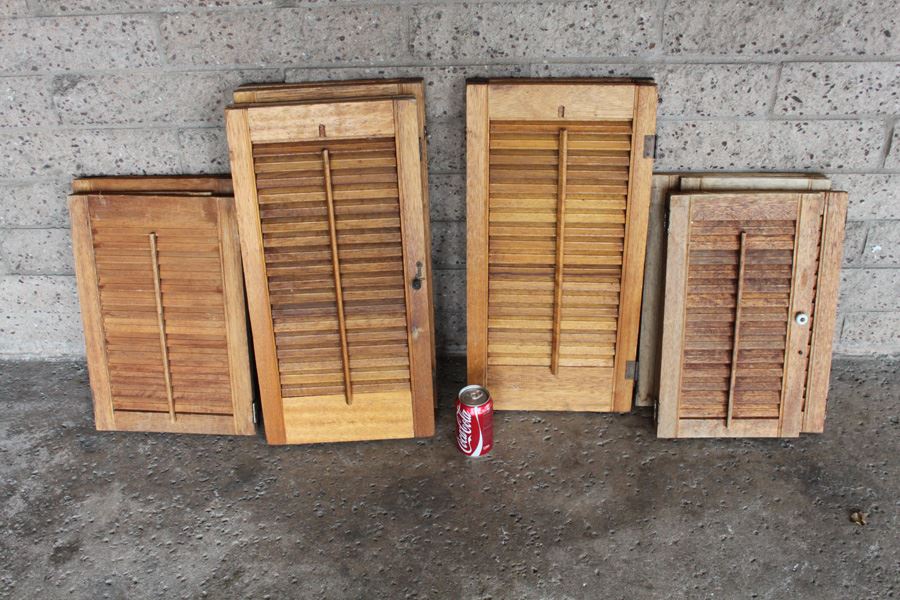 Vintage Wooden Louvered Shutters [Photo 1]