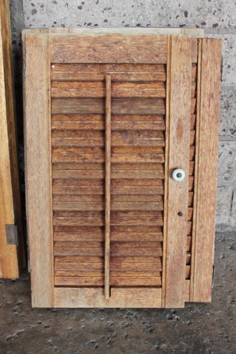 Vintage Wooden Louvered Shutters [Photo 2]