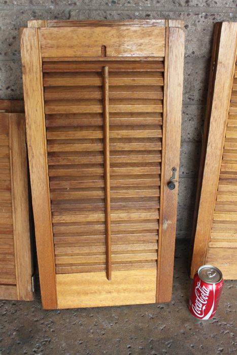 Vintage Wooden Louvered Shutters [Photo 4]