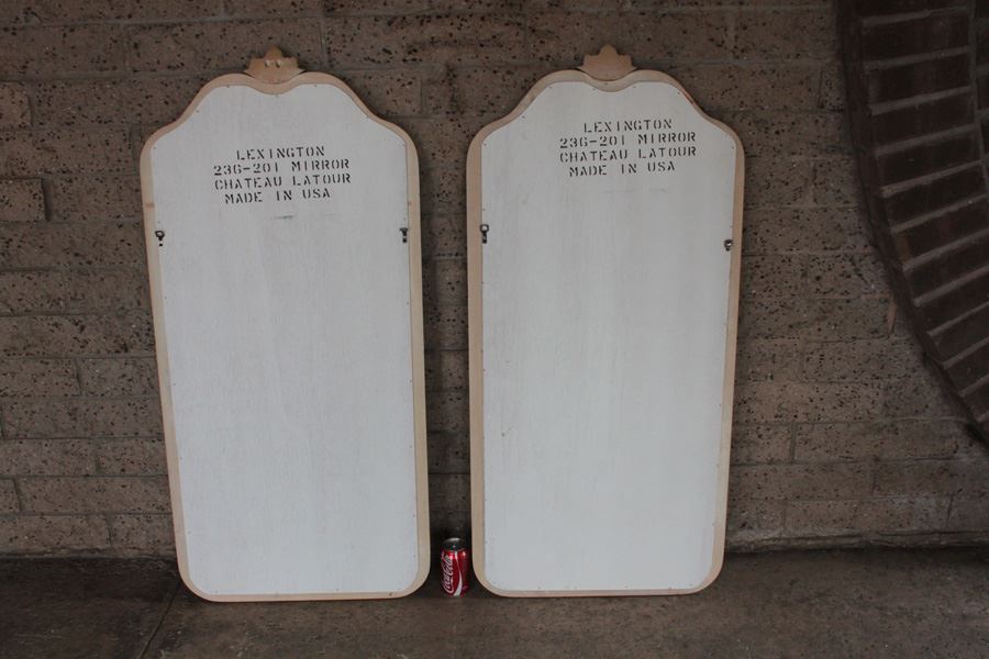 Pair Of Lexington Wooden Mirrors [Photo 3]