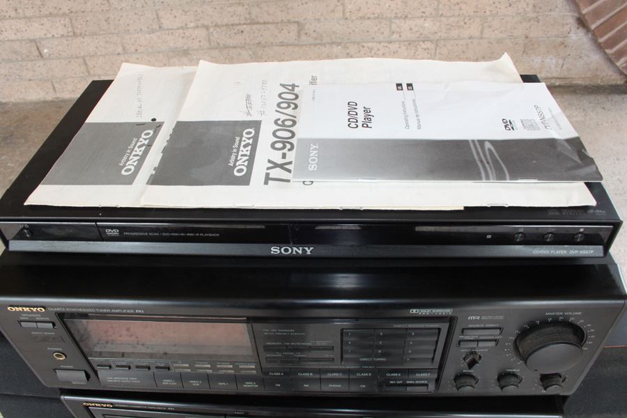 Stereo Equipment Onkyo Receiver Double Cassette Deck BOSE Speakers [Photo 5]