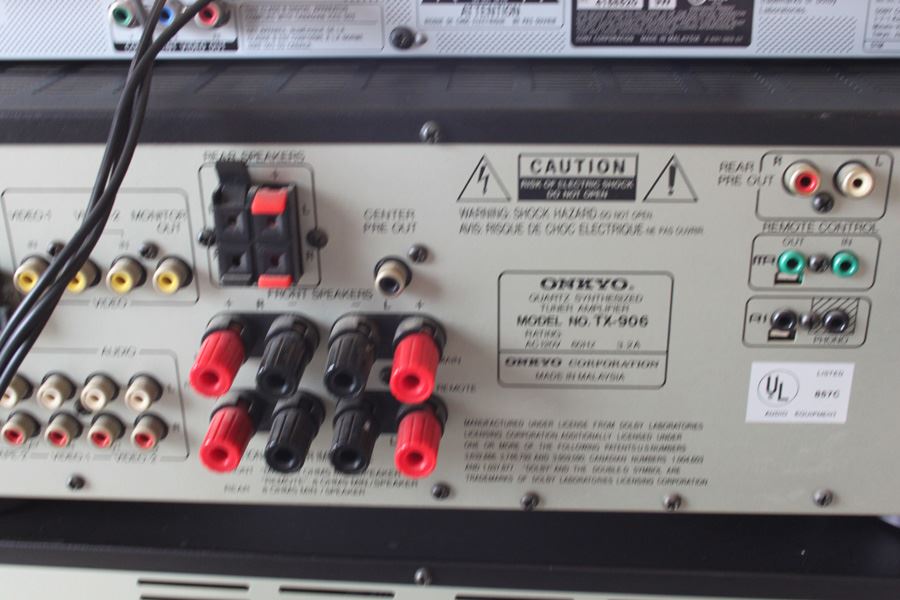 Stereo Equipment Onkyo Receiver Double Cassette Deck BOSE Speakers [Photo 17]