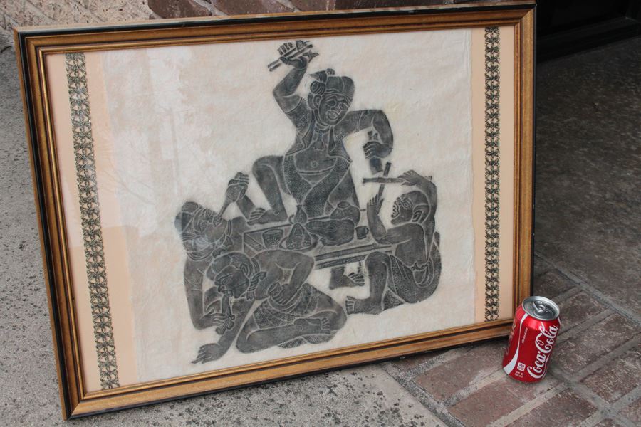 Nicely Framed Vintage Rubbing [Photo 2]