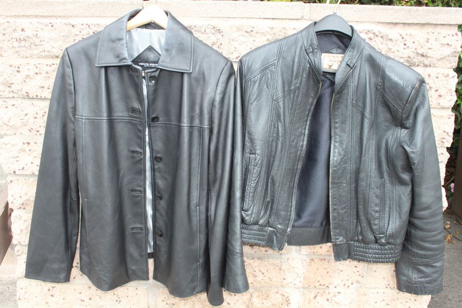 Pair Of Black Leather Jackets [Photo 4]