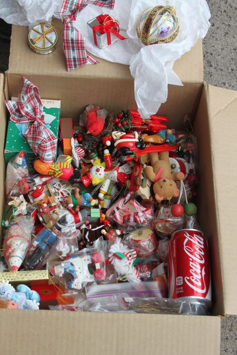 Box Full Of Mainly Wooden Christmas Ornaments [Photo 4]