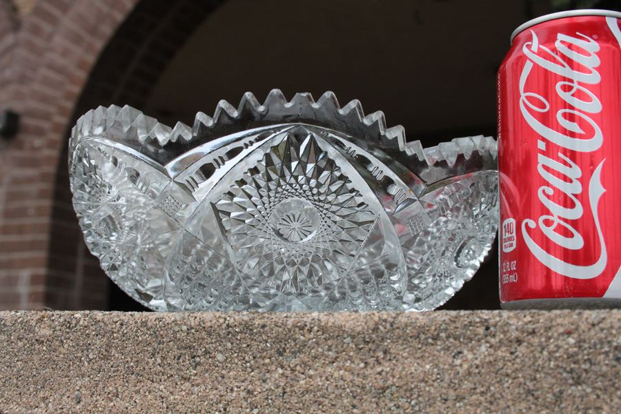 Nucut Crystal Saw Tooth Rim Bowl [Photo 9]