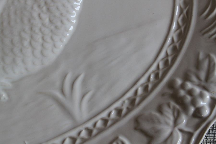 Large White Oval Serving Platter Turkey Portugal [Photo 2]