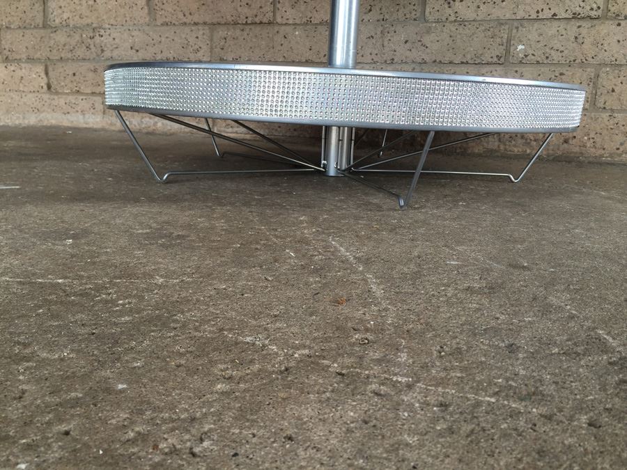 Store Display Fixture With Round Tiered Jeweled Shelves And Sign Mount On Top [Photo 11]