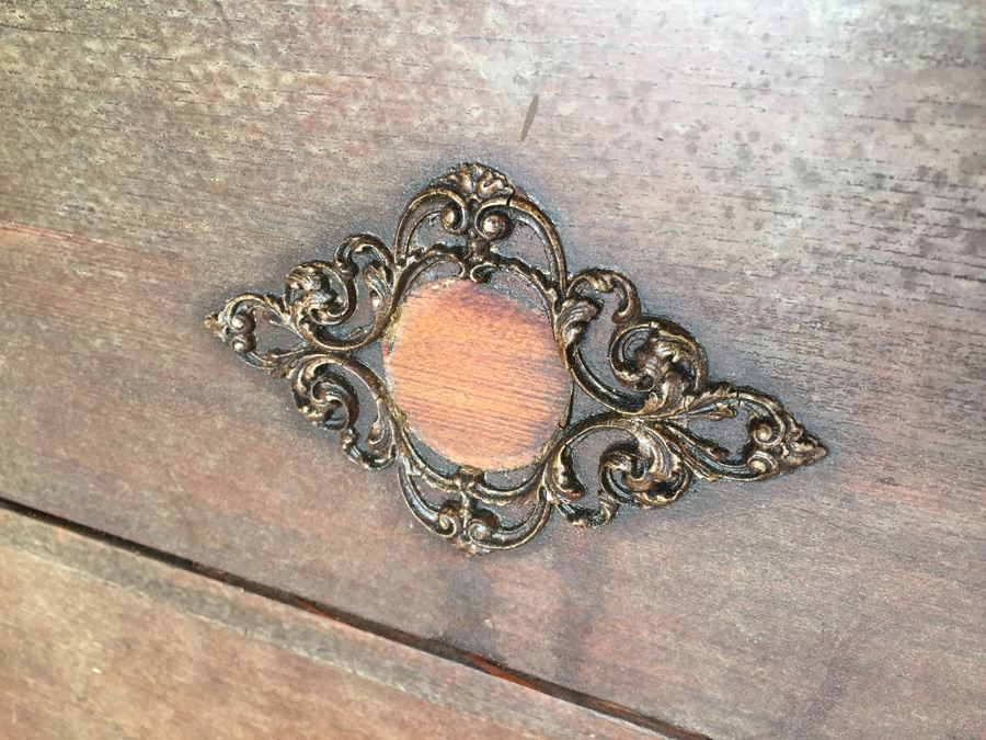 Vintage Wooden Dresser On Casters Shabby Chic [Photo 6]