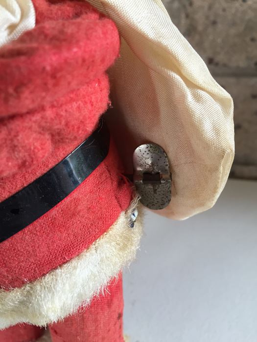 Vintage Wind-up Santa Claus Working Rings Bell Moves [Photo 5]