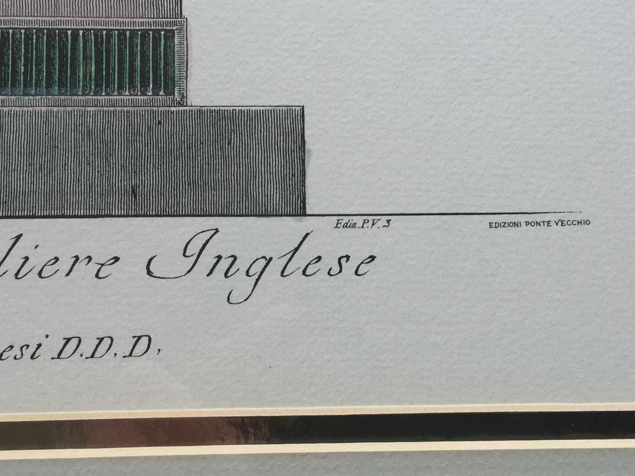 Nicely Framed Engraving Print Edizioni Ponte Vecchio [Photo 3]